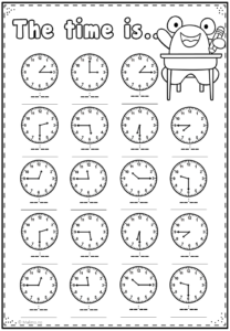 Telling Time Practice Printable TeachingClocks Time Worksheets