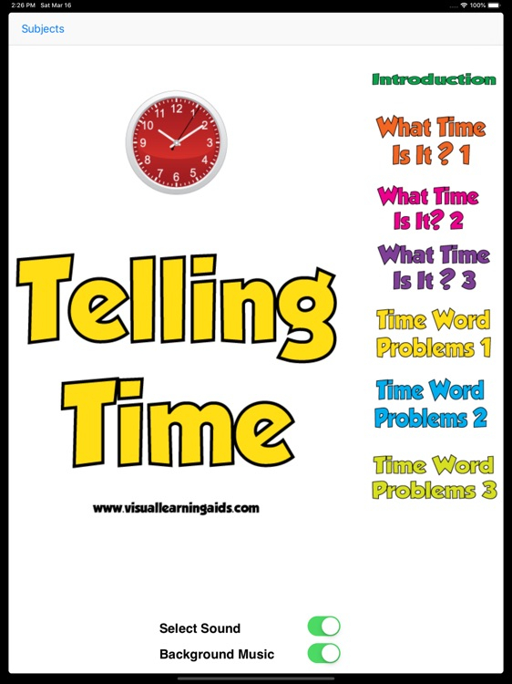 Telling Time Workbook By Visual Learning Aids LLC