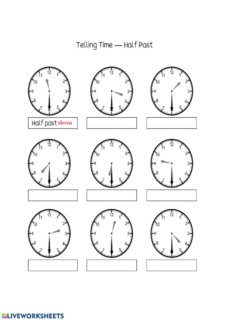 Half time. ESL telling the time half. Telling time Worksheets online тренажер. Время английский язык 4 класс халф и квадрат.