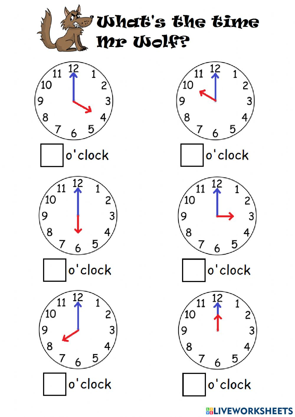 Worksheet About Time For Kindergarten