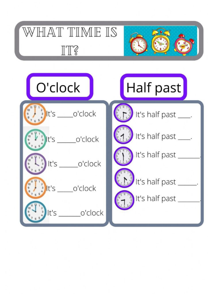 Time Online Worksheet For Grade 3 You Can Do The Exercises Online Or 