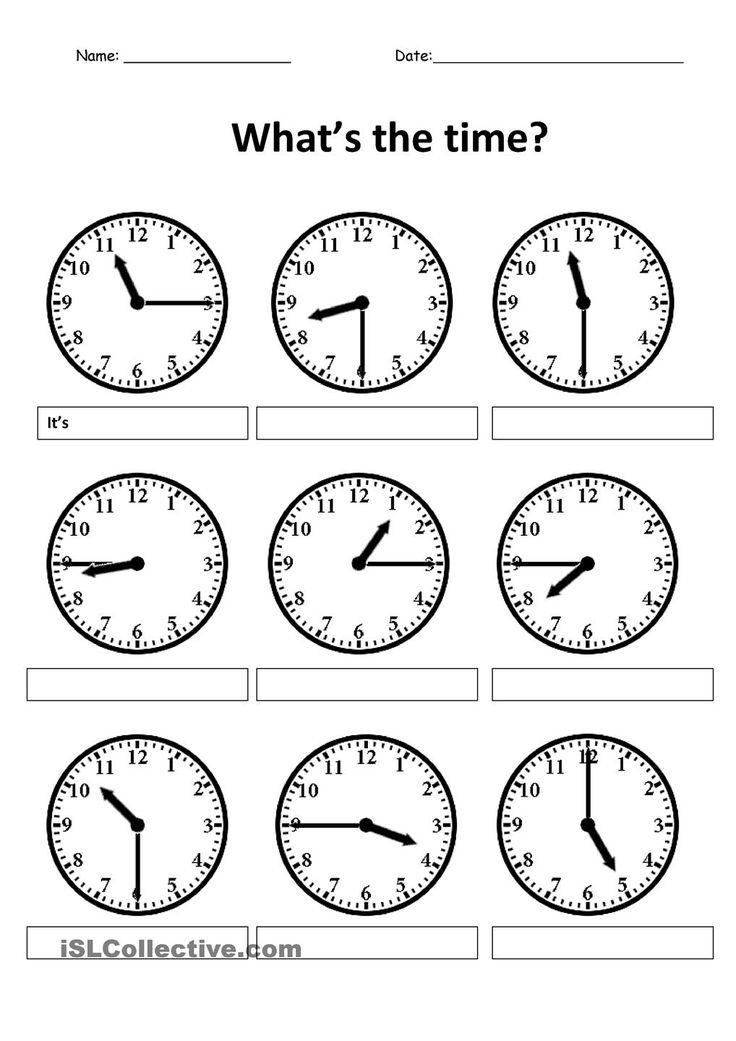 Quarter Past Half Past And O Clock Worksheet