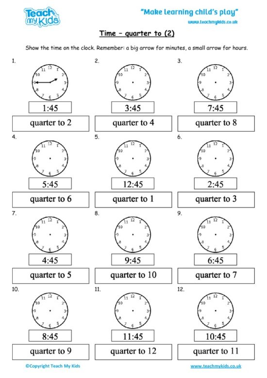 Time Quarter To 2 TMK Education