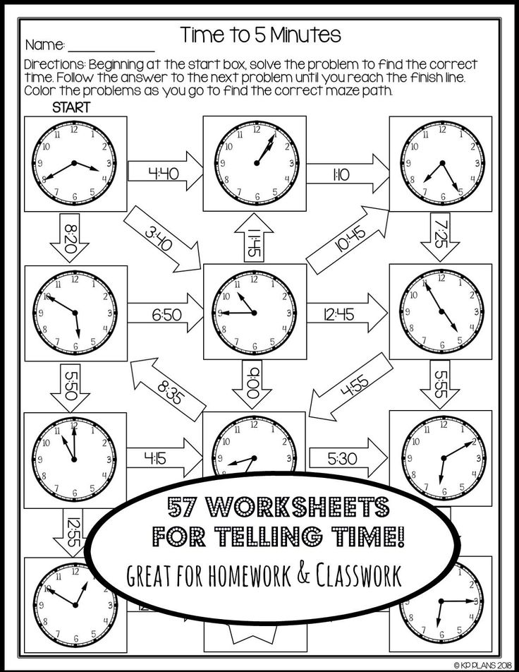 Telling Time Worksheets Year 5