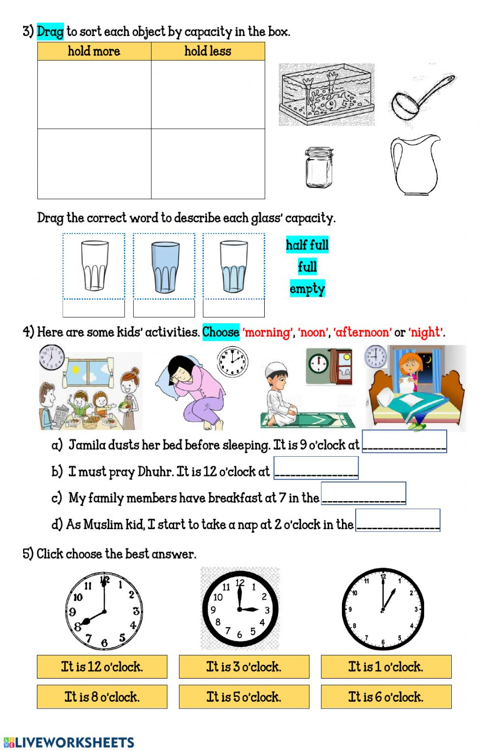 Measuring Time Worksheets