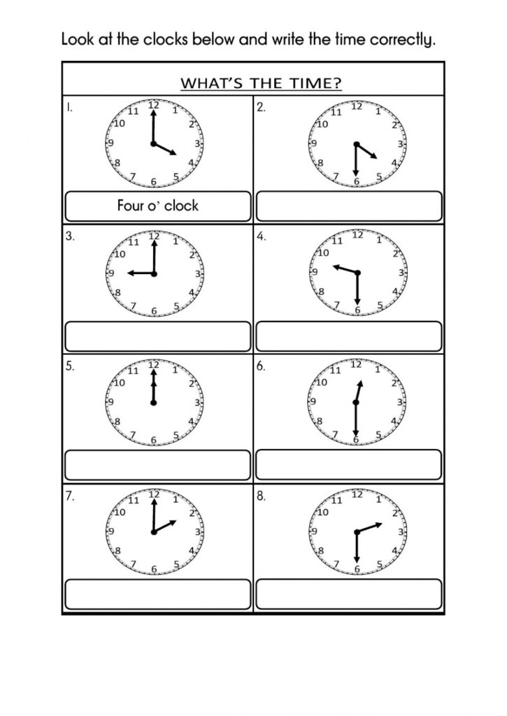 Year 3 Module 1 Time Worksheet Worksheet